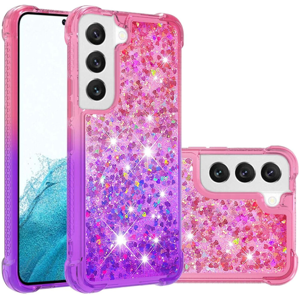 Samsung Galaxy S23 Liquid Glitter Shockproof Tpu Case Pink 9178400828591