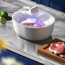 Quick Defrost Tray with Blue Light – Sealed Food Preservation & Defrosting Machine, Compatible with Home Kitchen