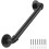 Industrial stair railing wall-mount handrail 3 ft black 1