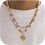 Men's Puka Shell Necklace Beaded Choker 1 piece 1