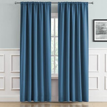 Rideaux occultants bleu denim minuit 132 x 160 cm (1 paire)