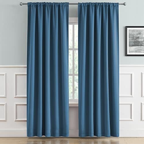 Κουρτίνες συσκότισης Midnight Denim Blue 52x63in1ζεύγος