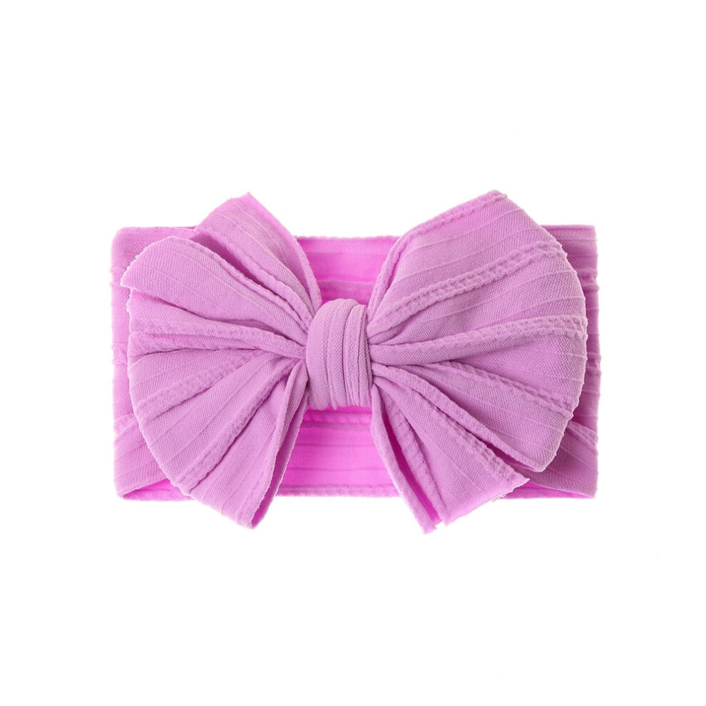 Baby Big Hair Bow Head Wrap, Turban Knotted Knitted Headbands, Soft Silk Stretchy Hair Bands for Newborn Infant Toddlers
