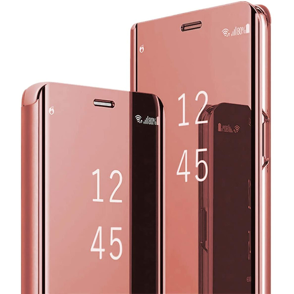 Compatible With Samsung Galaxy Note 10 Plus Flip Leather S-View Mirror Case Â Shockproof, Anti-Scratch, Clear Back, Kickstand 9422877947584