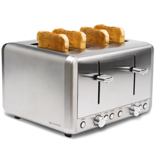 Champion Toaster 4 Scheiben 1000W BR420 Edelstahl