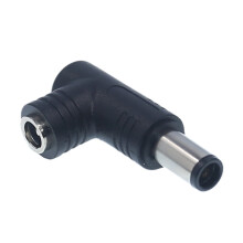 1PC Power Connector Adapter 90 Degree 5.5mm x 2.5mm Female Plug to Male Coupler Converter for Laptop