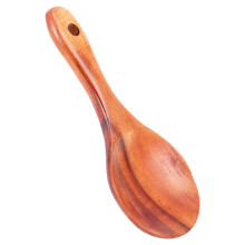 Cucchiaio di legno in teak Cucchiaio di riso in legno massello naturale Risaia in legno Paddle  Potato Serving Spoon Utensili da cucina in legno