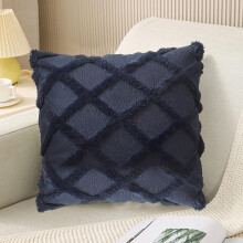 Taie d'oreiller à rayures scandinaves, motif géométrique hivernal