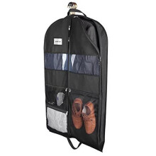 Garment Bags for Travel Heavy Duty 43" Hanging Suit Bag for Men Double Sides...