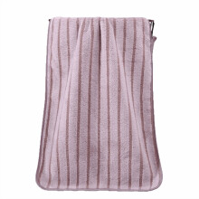 Randig, absorberande, mild ansiktshandduk i sammet, 1-pack