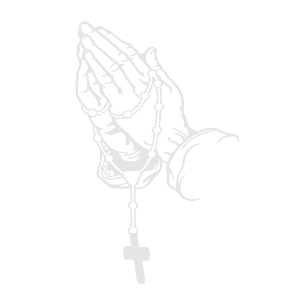 Praying Hand Decal Sticker Religious Bumper Window Window Laptop Rosary Vinyls Sticker Car Styling Decal 9422877455805