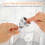 1Pc Durable ABS Silver Toilet Flush Button Universal Single Push 2