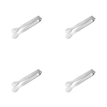 Stainless Steel Cocktail Tongs – Small Bar Ice Tongs with Sharp Grip Teeth, compatible with Ice Buckets, Sugar, Olives & Garnishes