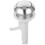 1Pc Durable ABS Silver Toilet Flush Button Universal Single Push 5