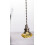 2-Pack Decorative Fan Chain Pulls with Crystal Pendants - Vintage Style Multi-Use Ceiling Fan and Light Pull Cords 1