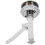1Pc Durable ABS Silver Toilet Flush Button Universal Single Push 10