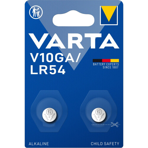 Varta V10GA / LR54 1.5V Alkaline Battery 2-pack