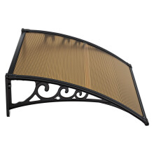 31.5x47 in Door Awning with Plastic Steel Bracket – UV/Rain/Snow Protection, Compatible with Standard Door Entrances