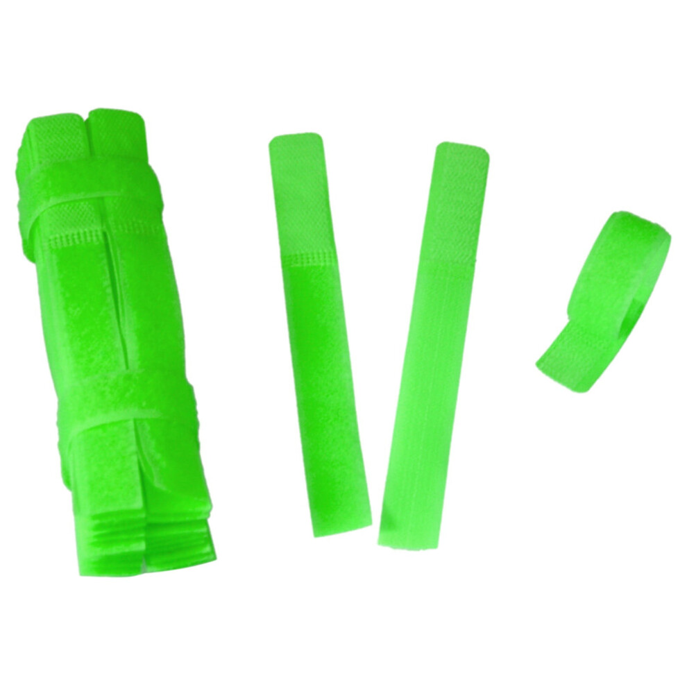 Sunxin 30 Pieces Of Velcro Cable Tape In Greenwire Holder Cable Fastening Ties Rope Cord 30Pcs Reusable Organizer Tools & Home Improvement 9085618849884