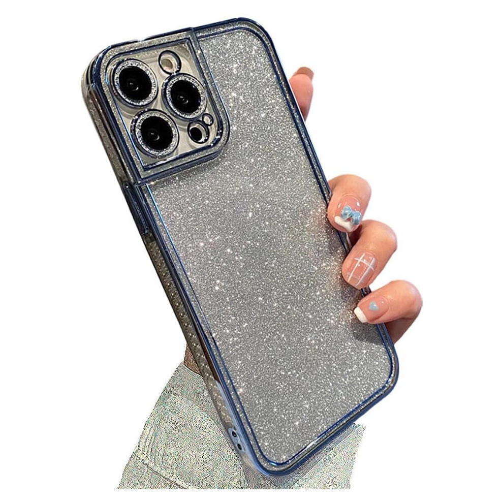 Iphone Case Electroplated Glitter Rhinestone 12 Blue 902370106200