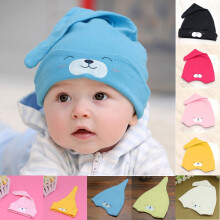 Newborn Baby Hat, Soft Knotted Cap 0-6M, Cute Animal Pacifier Hat, Infant Beanie for Daily Wear, Photo Shoot, Baby Shower Gift—Black