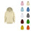 Sweat à capuche zippé uni pour enfants 1