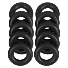 Sewing Machine Accessories Rubber Black 20Pcs 1.2x1.2x0.2in