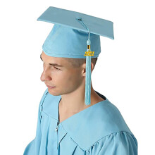 Graduation Hat Unisex Decorative Polyester Adult Graduation Tassel Cap for Bachelor