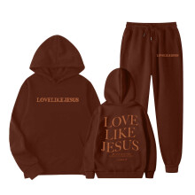 AWZXDE Girls Outfit Casual Winter Wear Printed Hooded Sweatshirt And Pants Set For Kids Ages 1 To 9 Years Easy Care Coffee,8-9 Years