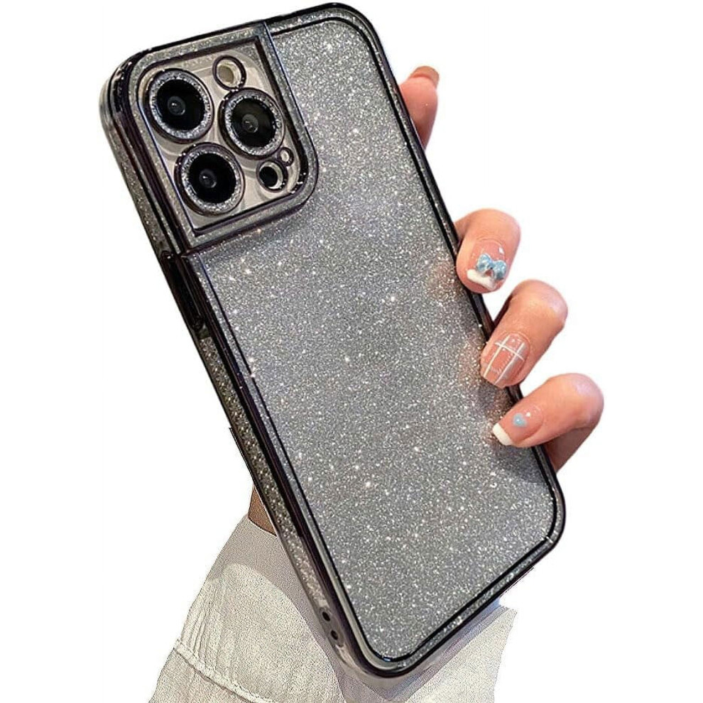 Iphone 12 Pro Electroplated Rhinestone Case With Black 9336866101768