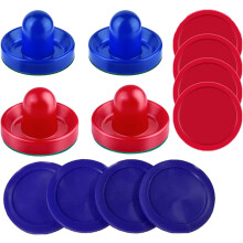 Air Hockey Pushers and Air Hockey Pucks Air Hockey Paddles, Goal Handles Paddles Replacement Accessories for Game Tables