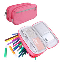 Hot Sale Pencil Case Pen Bag Large Capacity Multiple Compartments Water Resistant Stationery Organizer for Office Travel Arts Crafts Supplies Adults