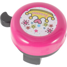 1Pack Rosy Iron Plastic Crown Shape Cartoon Pattern Bike Bell for Safe Riding Bicycle Use