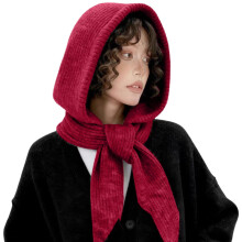 Bonnet d'hiver thermique à capuche AWZXDE avec écharpe intégrée et cache-oreilles pour une protection optimale contre le vent et un confort