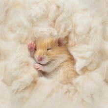 Natural Kapok Hamster Bedding – Soft, Dust-Free, Warm Nesting Fill for Cats, Guinea Pigs, Bunnies, Chickens, Ducks – 3.5 oz