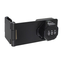 Lockable Bolt Latches Combination Lock Secure Cabinet Door Hasp for Small Door Metal Security Lock for Home & Garden