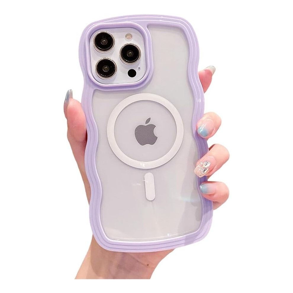 Water Wave Clear Iphone Case For Iphone 12 Pro Max Purple 9336866104073