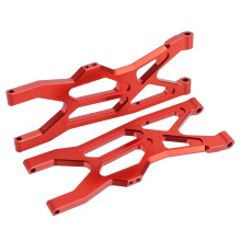 Conjunto de braços de suspensão usinados em CNC para carros RC, em liga de alumínio, para upgrades. Braços de suspensão dianteiros e traseiros