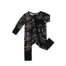 Body per neonati e bambini, maniche lunghe, cerniera, con simpatica stampa a cartoni animati, pigiama intero per tutti i giorni, tutine unisex per