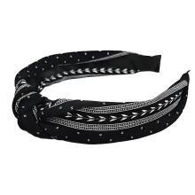 DESIGNICE Diademas para mujer Diadema ancha de tela con lazo Diadema dulce e informal Accesorios para el cabello para mujer Diadema moderna y