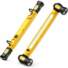 2026 Under Hood Work Light Bar, 3000LM LED Magnetic Rechargeable Light with Hooks, 5200mAh Cordless – Compatible with Cars & Garages
