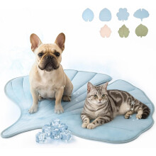 - Large Leaf Shaped, Washable, Non-Slip, Summer Pad for Dogs and Cats, Durable Cotton, Lightweight