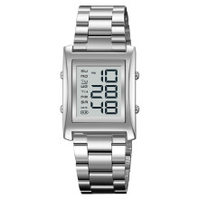 Orologi da uomo, orologi digitali per uomo e donna, orologi rettangolari in acciaio inossidabile per uomo, orologi da polso impermeabili da uomo