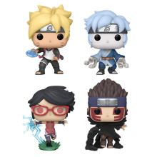 Boruto Exklusives POP-Paket mit 4 Sammelfiguren