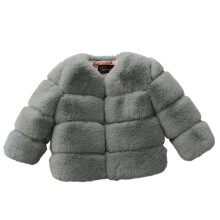 AWZXDE Kids Girls Coat Winter Windproof Thicken Coat Jacket Toddler Warm Comfortable Outerwear kids winter coat Grey,5-6 Years
