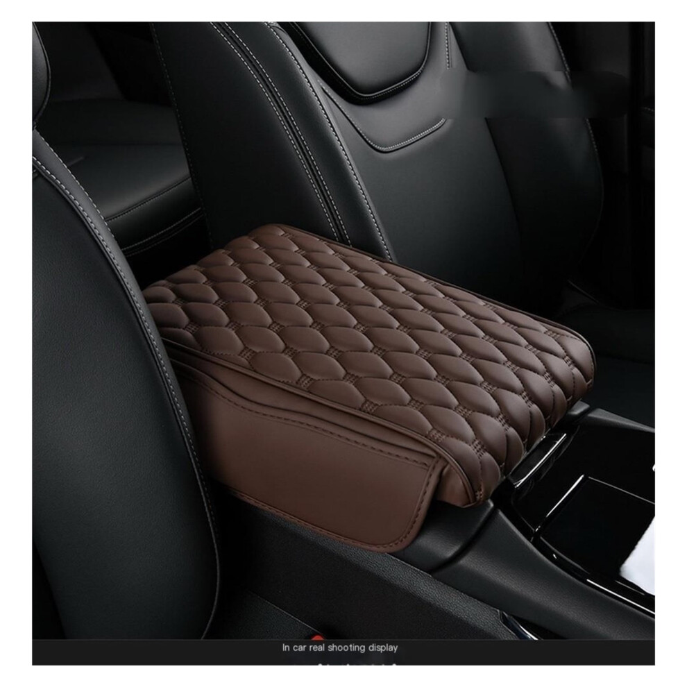 Guanghui Center Console Cover With Memory Foam & 2 Storage Bags Â Universal Car/Truck/Suv Armrest Cover (Black), Compatible With Most Vehicles Black 9340959296507
