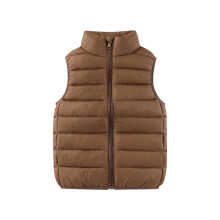 Kids Boys Girls Down Puffer Vest Sleeveless Windproof Packable Warm Winter Vest Coffee 3-4 Years
