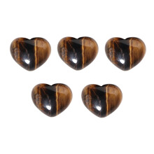 Sunxin Decorative Stones: Natural Rose Quartz & Amethyst Heart Crystals, 18mm, Compatible with Healing, Meditation, Energy Balance