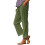 Leinenhose für Damen, Armeegrün, Petite-Passform 1