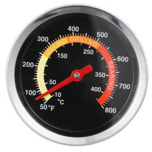 Ofenthermometer mit Sofortanzeige, Edelstahl, Küchenhelfer für Lebensmittelsicherheit, 1 Set